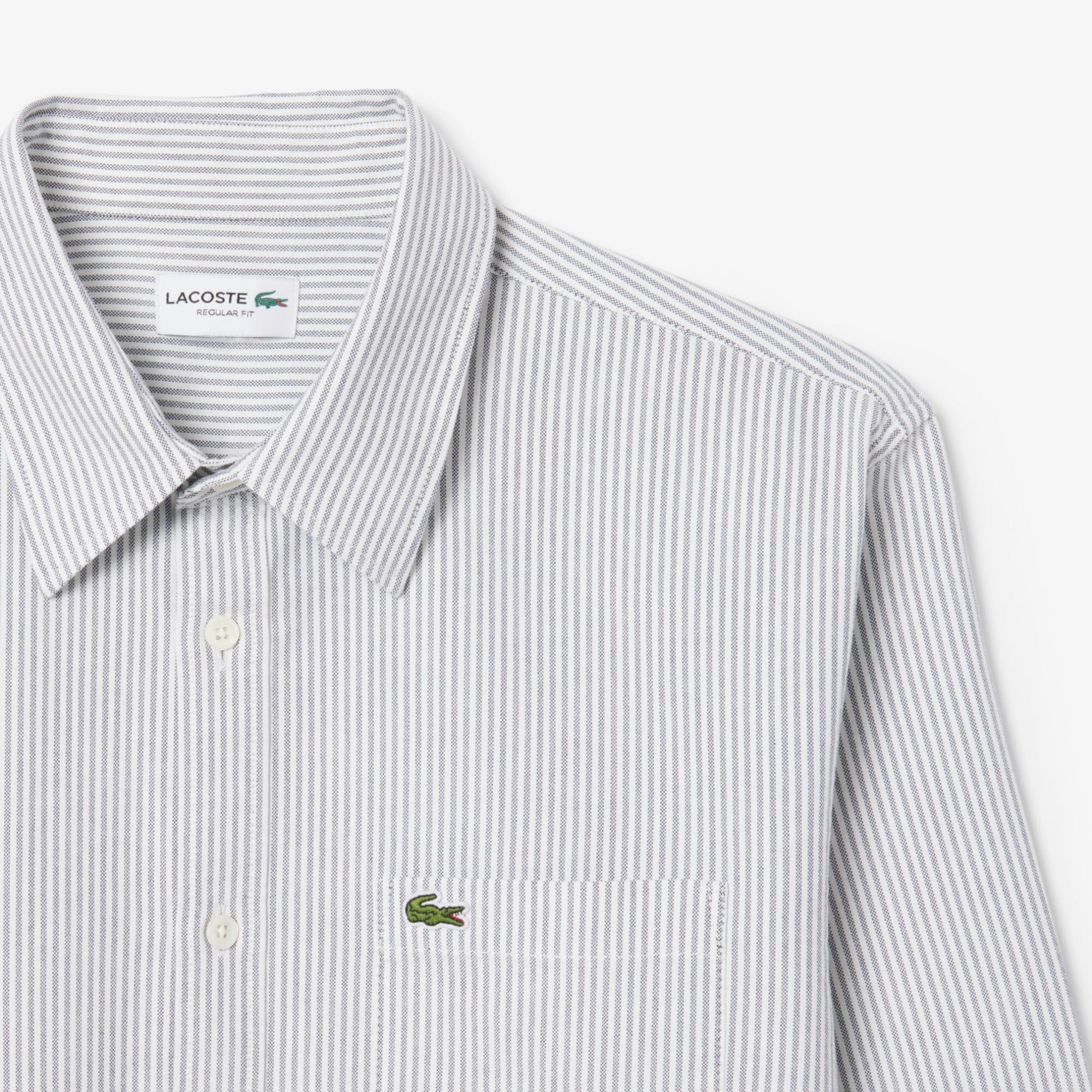 Εικόνα της Ανδρικό Oxford Pocket Ριγέ Πουκάμισο Regular Fit