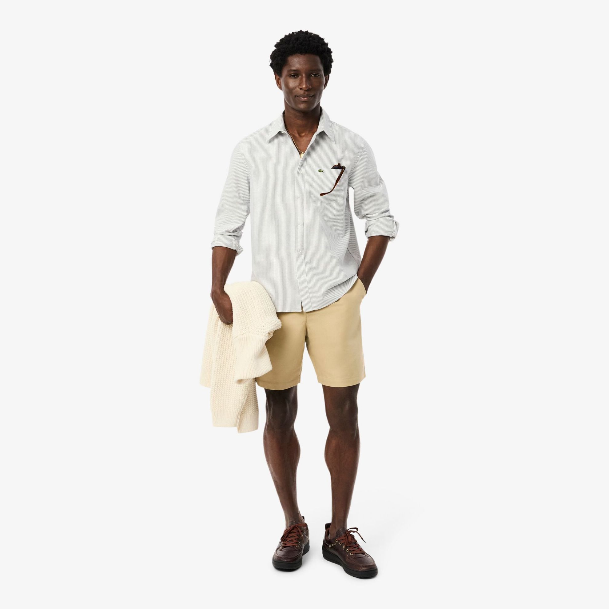 Εικόνα της Ανδρικό Oxford Pocket Ριγέ Πουκάμισο Regular Fit