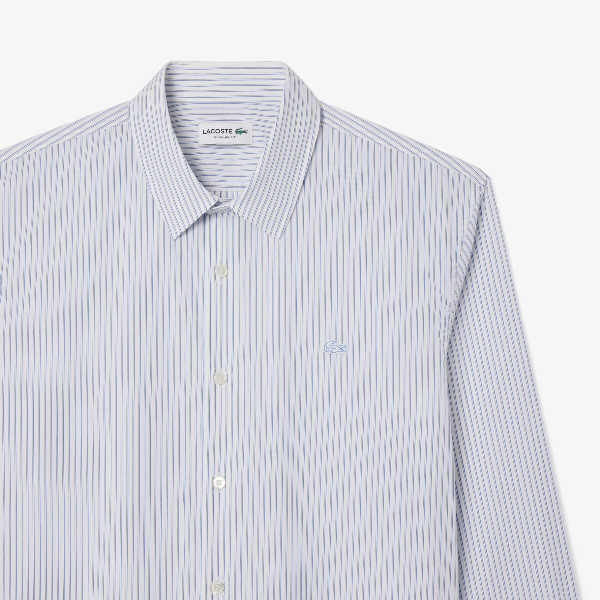Εικόνα της Ανδρικό Ριγέ Poplin Πουκάμισο Regular Fit