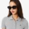 Εικόνα της Γυναικεία L.12.D Ribbed Cotton Polo Μπλούζα Slim Fit