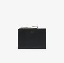 Unisex Anna Coated Piqué Canvas Clutch με Φερμουάρ