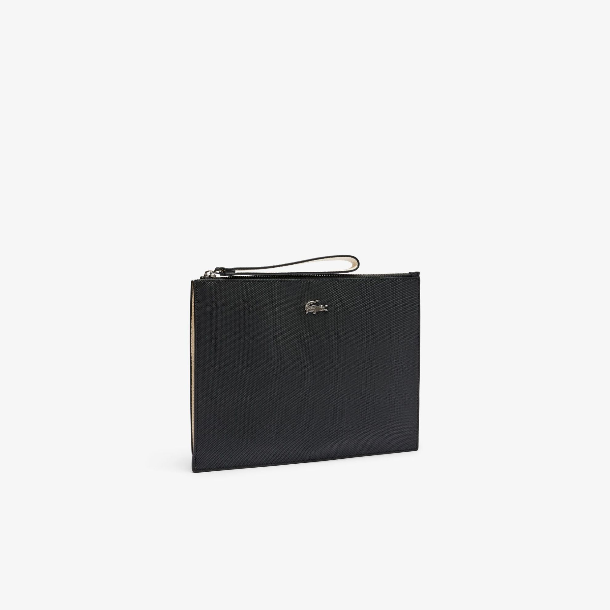 Εικόνα της Unisex Anna Coated Piqué Canvas Clutch με Φερμουάρ