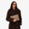 Εικόνα της Unisex Anna Coated Piqué Canvas Clutch με Φερμουάρ