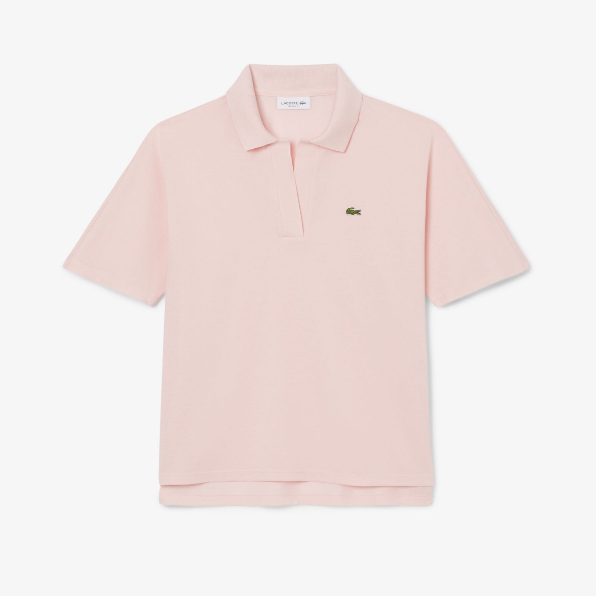 Εικόνα της Γυναικεία Fluid Piqué Polo Μπλούζα Relaxed Fit