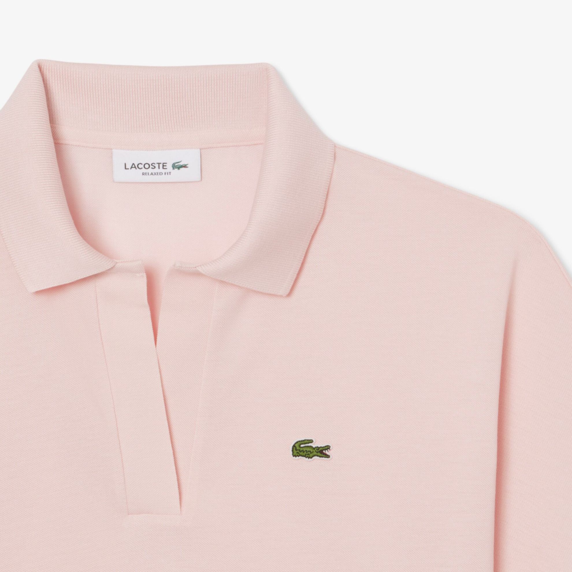 Εικόνα της Γυναικεία Fluid Piqué Polo Μπλούζα Relaxed Fit