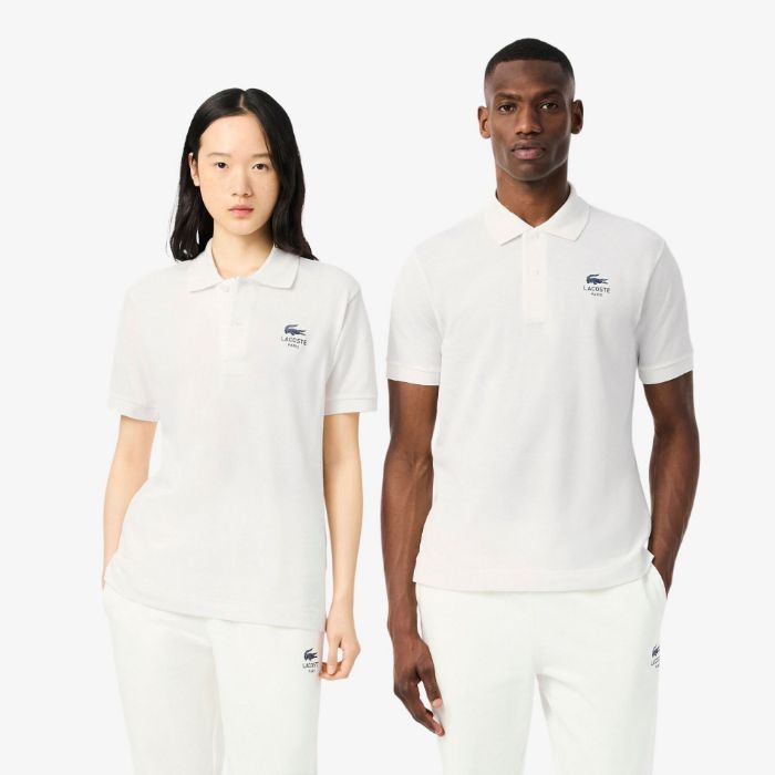 Εικόνα της Unisex Signature Print L.12.12 Polo Μπλούζα Classic Fit