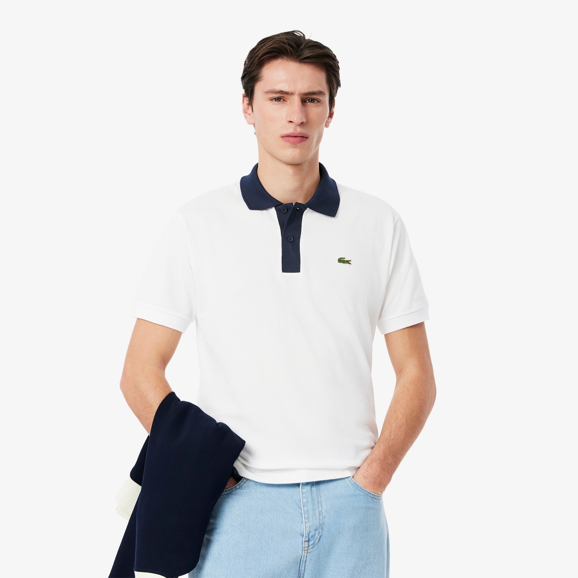 Εικόνα της Ανδρική Contrast Collar L.12.12 Polo Μπλούζα Classic Fit