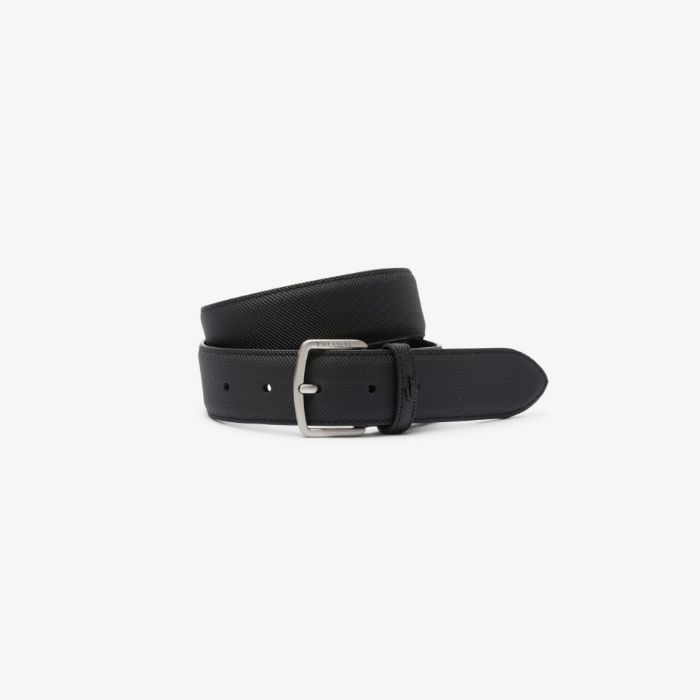 Εικόνα της Ανδρική Grained Leather Croc Accent Ζώνη