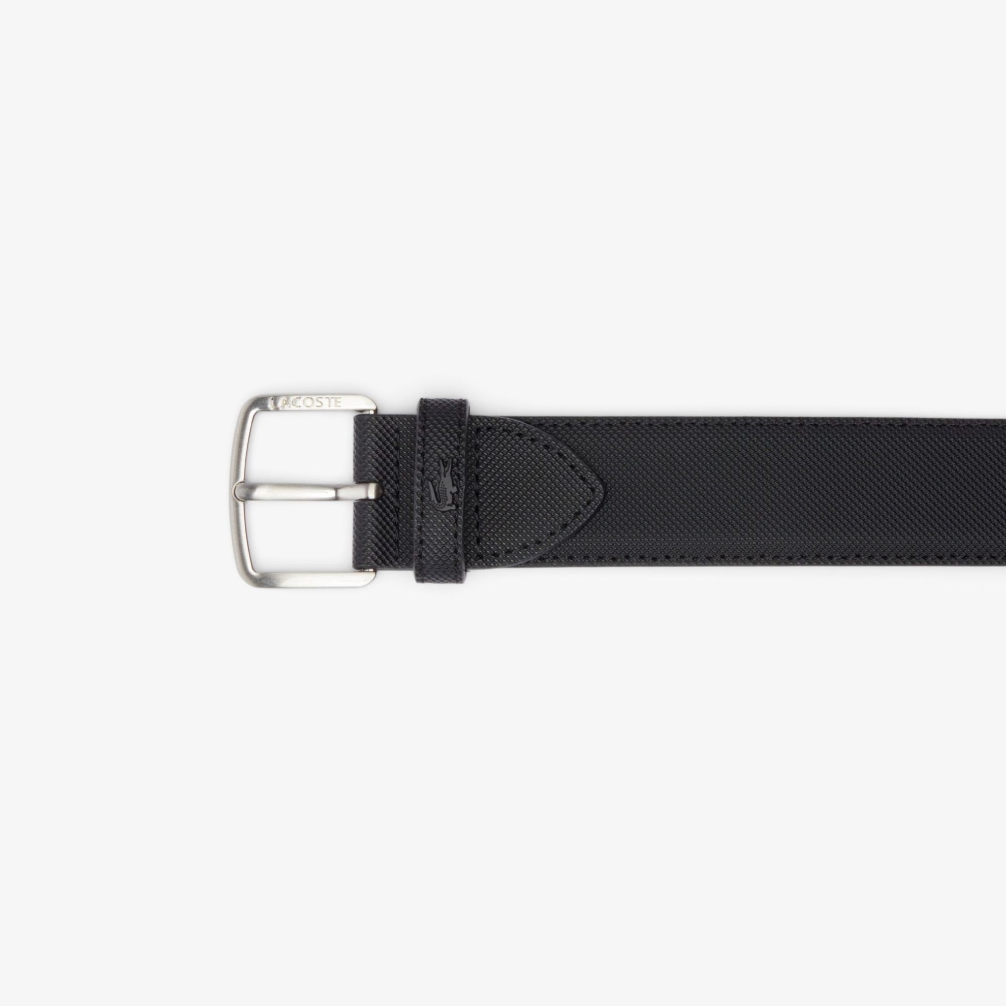 Εικόνα της Ανδρική Grained Leather Croc Accent Ζώνη
