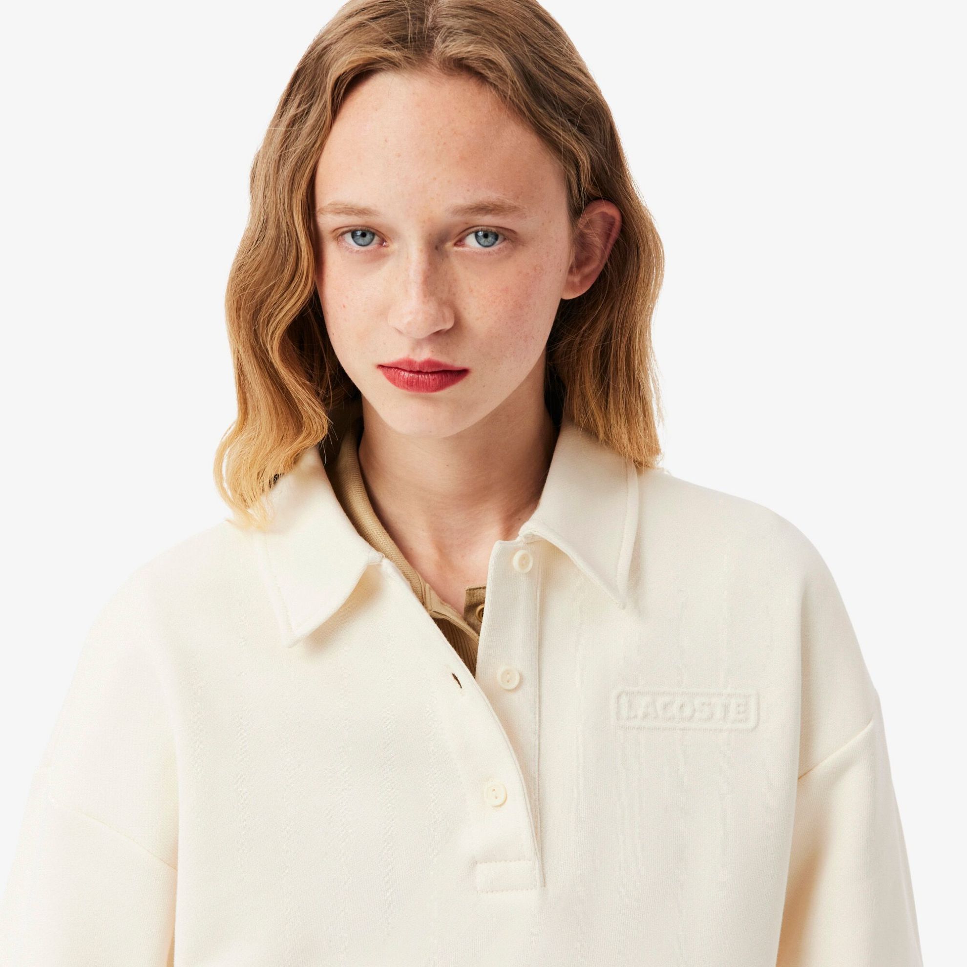Εικόνα της Γυναικείο Polo Collar Φούτερ
