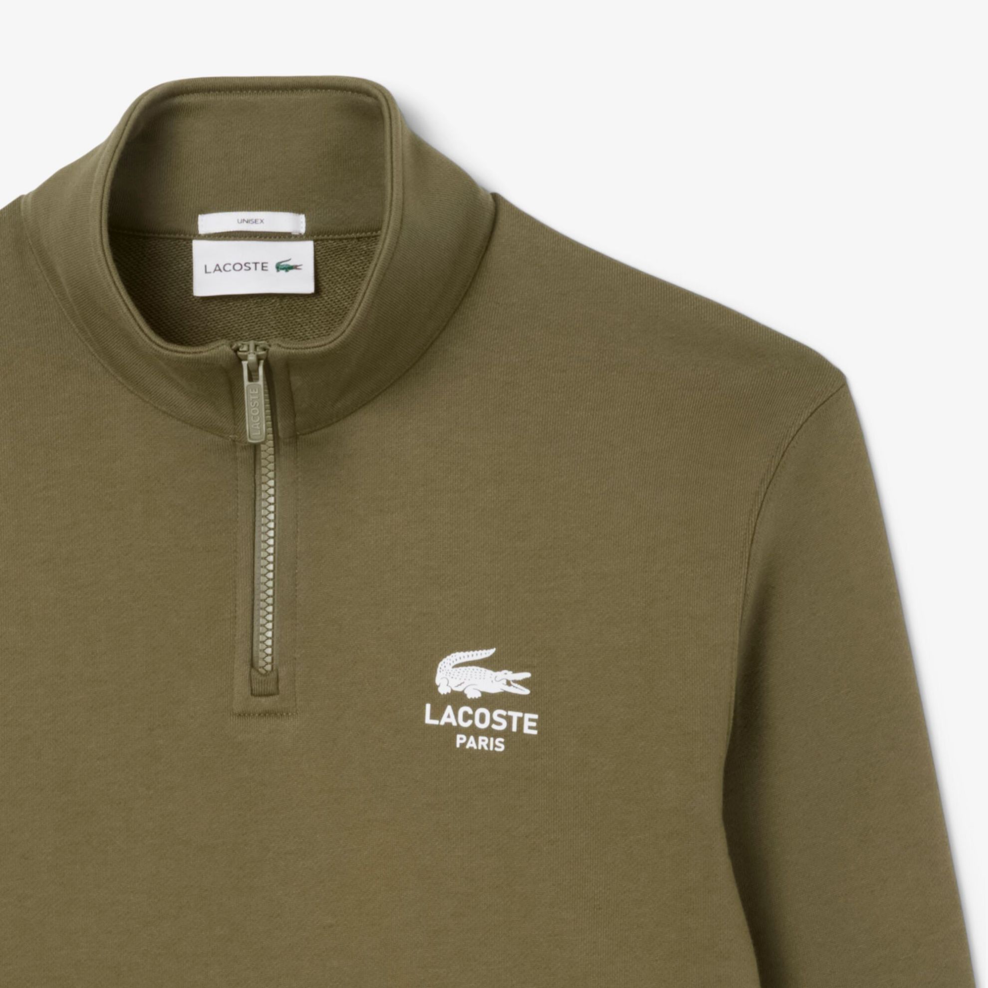Εικόνα της Unisex High Neck Zip-Up Print Φούτερ