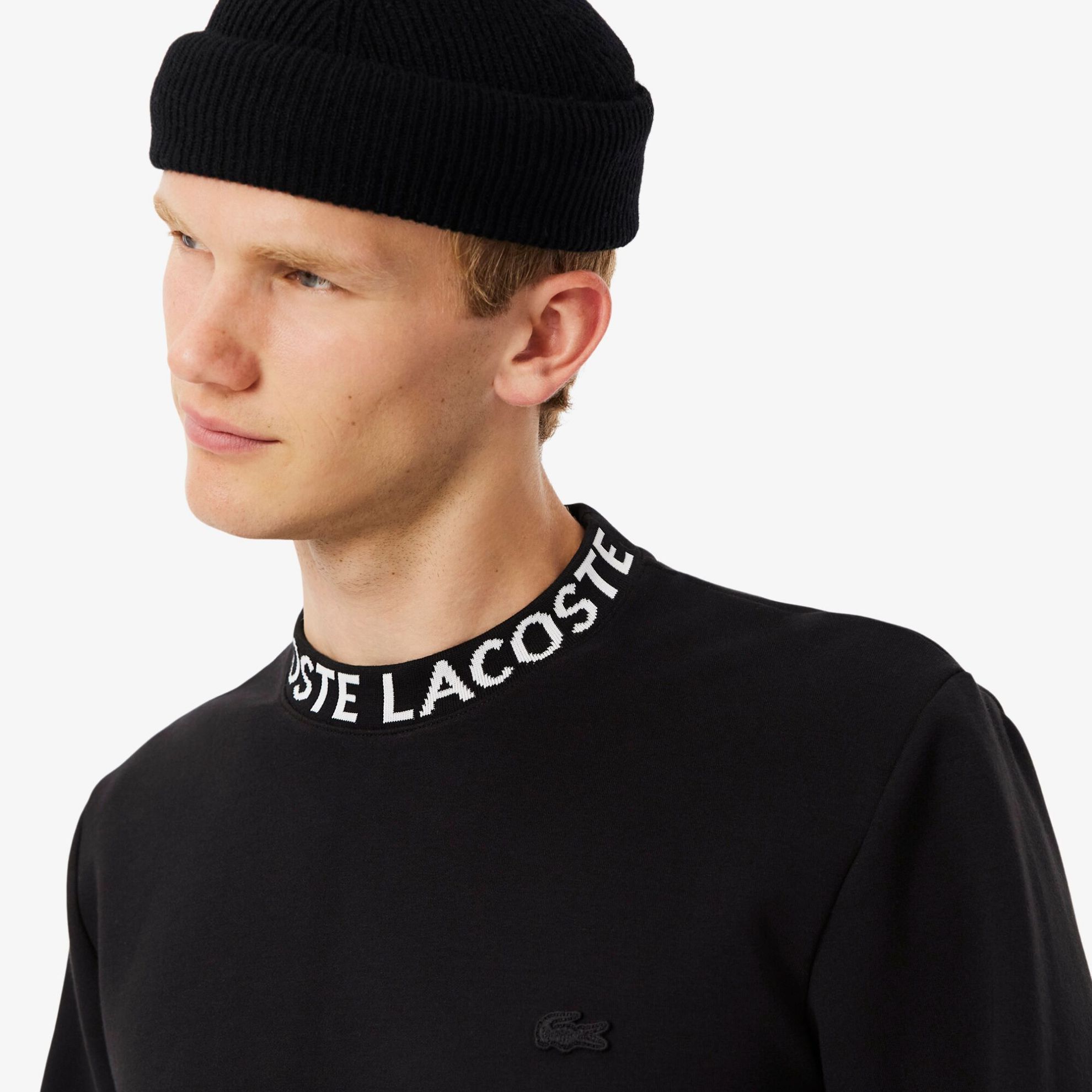 Εικόνα της Ανδρικό Jacquard Branded Jersey Φούτερ