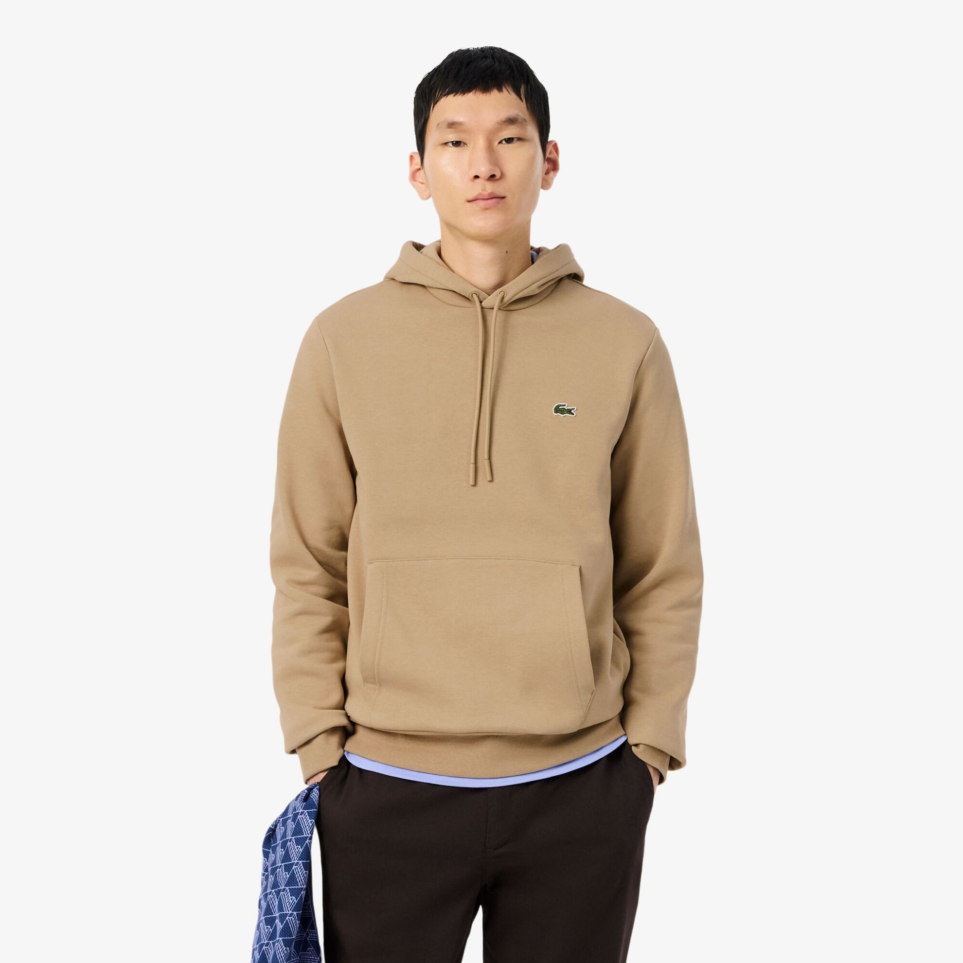 Εικόνα της Ανδρικό Lacoste Βαμβακερό Jogger Φούτερ με Κουκούλα
