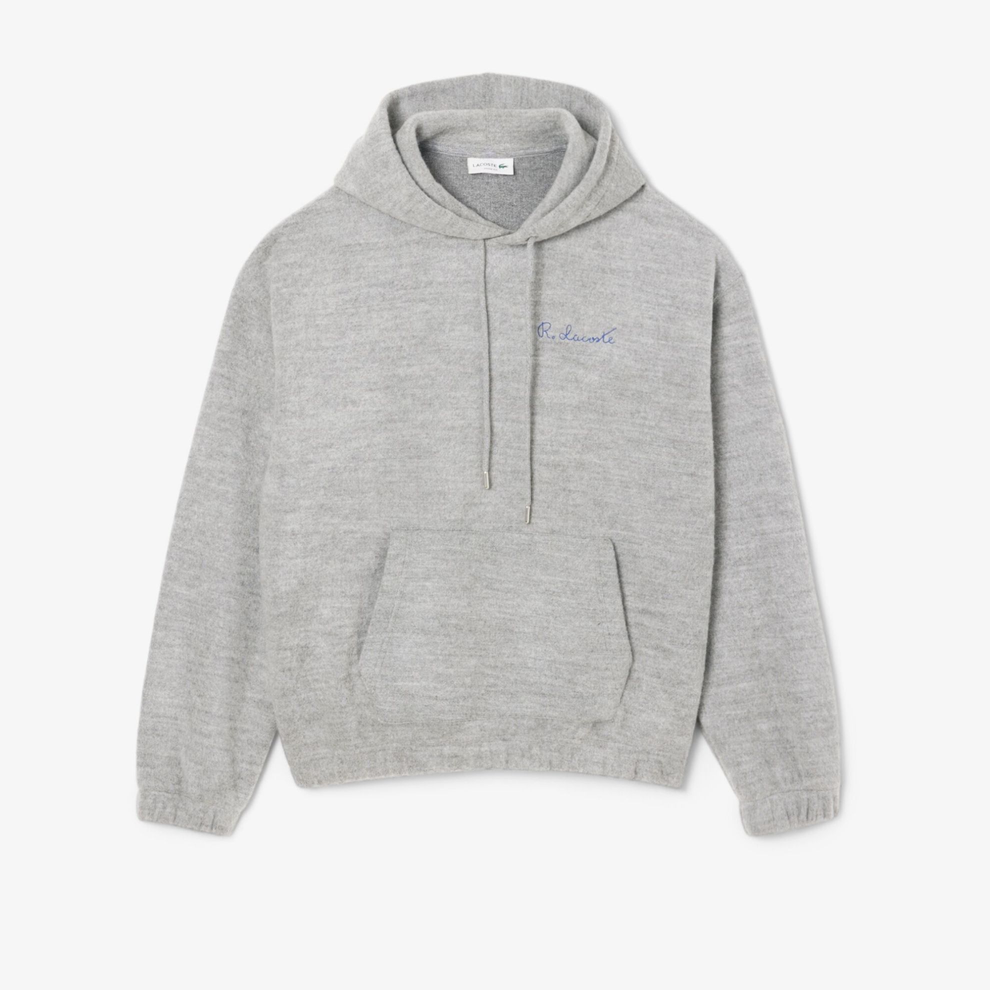 Εικόνα της Ανδρικό Lacoste Embroidered Signature Φούτερ με Κουκούλα